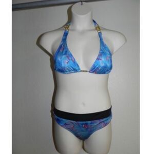 Lisa Kelly Bikini Swimsuit 2pc Top XL Bottom Large